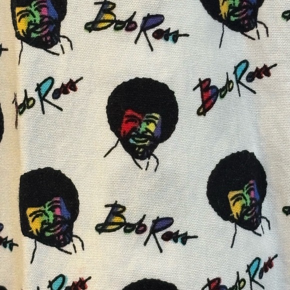 Men's BOB ROSS Rainbow 🌈 Graphic Button Down Shirt Size XL - Picture 3 of 8